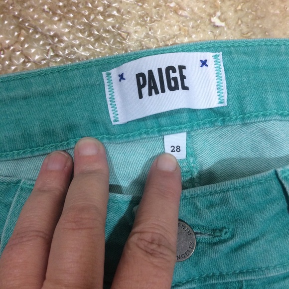 Paige Spearmint Verdugo Ultra Skinny Jeans - Picture 4 of 5